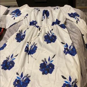 Floral skater dress - long sleeve